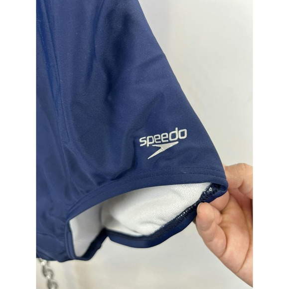 NWT Speedo‎ Navy One Piece Swimsuit Size Medium NEW - Picture 4 of 6